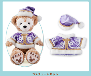 マフラー ホワイト ダッフィー シェリーメイ ジェラトーニ ぬいぐるみ